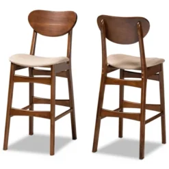 2pc Katya Wood Barstool Set - Baxton Studio 18 2pc Katya Wood Barstool Set - Baxton Studio -Baxton Studio GUEST 02364530 87f9 43aa a65f 4157f7a1ff4f