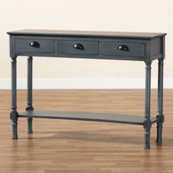 Garvey Wood 3 Drawer Entryway Console Table - Baxton Studio 16 Garvey Wood 3 Drawer Entryway Console Table - Baxton Studio -Baxton Studio GUEST 02a3e423 96c2 4a61 a9d1 6ac5286e5327