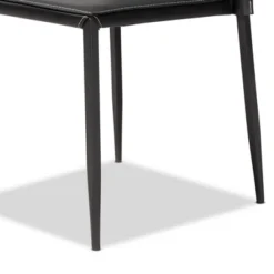 Set Of 4 Pascha Modern And Contemporary Faux Leather Upholstered Dining Chairs - Baxton Studio