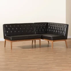 2pc Riordan Wood Dining Nook Banquette Set - Baxton Studio 14 2pc Riordan Wood Dining Nook Banquette Set - Baxton Studio -Baxton Studio GUEST 04b5a592 5971 415e b692 d19cfe75f94b