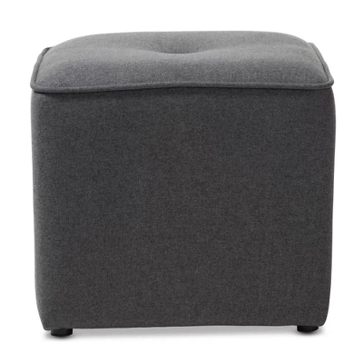 Corinne Modern And Contemporary Fabric Upholstered Ottoman - Baxton Studio 1 Corinne Modern And Contemporary Fabric Upholstered Ottoman - Baxton Studio