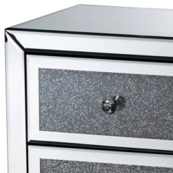 Talan 3 Drawers Mirrored Nightstand - Baxton Studio 9 Talan 3 Drawers Mirrored Nightstand - Baxton Studio -Baxton Studio GUEST 075da80c 17cd 493b 8e10 e71b1a3a40a0