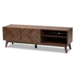 Hartman Wood TV Stand For TVs Up To 60" Walnut Brown - Baxton Studio -Baxton Studio GUEST 0779c89e b2d6 4c56 bf41 18899921a4d1