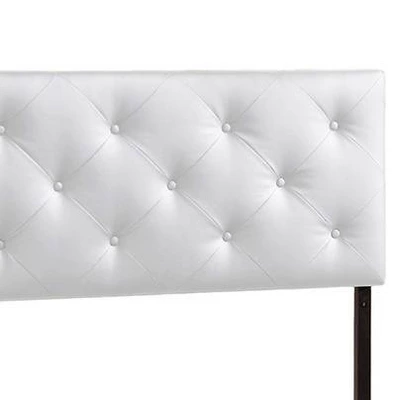 Queen Baltimore Modern And Contemporary Faux Leather Upholstered Headboard: Padded, Rubberwood Frame - Baxton Studio 2 Queen Baltimore Modern And Contemporary Faux Leather Upholstered Headboard: Padded, Rubberwood Frame - Baxton Studio - Image 2