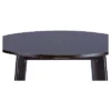 Debbie Mid-Century Wood Round Dining Table - Dark Brown - Baxton Studio