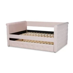 Full Amaya Velvet Daybed With Trundle Pink - Baxton Studio 12 Full Amaya Velvet Daybed With Trundle Pink - Baxton Studio -Baxton Studio GUEST 0a41ae4c d2d3 4117 8dfe 95b825d10f44