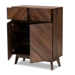 Hartman Wood Shoe Cabinet Walnut Brown - Baxton Studio -Baxton Studio GUEST 0a5e0f9e c428 4b4d a42f 7527f7acce8d