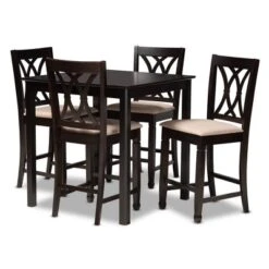 Reneau Espresso Wood Pub Set - Baxton Studio 15 Reneau Espresso Wood Pub Set - Baxton Studio -Baxton Studio GUEST 0a8f5969 e468 49ab ace2 1f7fd1710b41