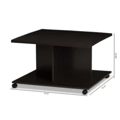 Cladine Modern Coffee Table With Storage Compartments & Castors - Baxton Studio 9 Cladine Modern Coffee Table With Storage Compartments & Castors - Baxton Studio -Baxton Studio GUEST 0abfde2e 423d 4469 9bd3 068b90ca624e