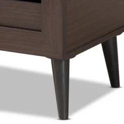 Salma Wood 2 Door Shoe Storage Cabinet Dark Brown - Baxton Studio -Baxton Studio GUEST 0bbb8fd3 9b3f 4240 8b43 4eac4481e2b0