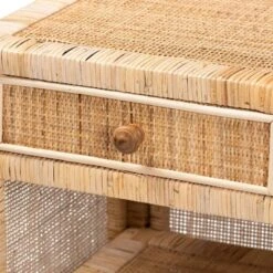 Bella Mahogany Wood And Natural Rattan 1 Drawer Nightstand Natural Brown - Baxton Studio 14 Bella Mahogany Wood And Natural Rattan 1 Drawer Nightstand Natural Brown - Baxton Studio -Baxton Studio GUEST 0be9afa6 f6d2 4ab0 86b4 7b8acbd24990