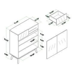 Hartman Wood Shoe Cabinet Walnut Brown - Baxton Studio -Baxton Studio GUEST 0dc9f667 deac 4a2d bd82 f654aeaeb8de