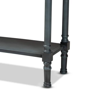 Garvey Wood 3 Drawer Entryway Console Table - Baxton Studio 5 Garvey Wood 3 Drawer Entryway Console Table - Baxton Studio - Image 5
