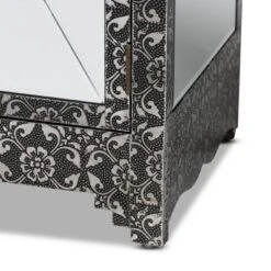 Wycliff Metal And Mirrored Glass 1 Drawer Sideboard Buffet Dark Gray/Silver - Baxton Studio 13 Wycliff Metal And Mirrored Glass 1 Drawer Sideboard Buffet Dark Gray/Silver - Baxton Studio -Baxton Studio GUEST 0f099225 ce20 429f b0af 8a1a32c10a04