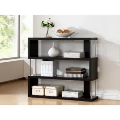 38.5" Barnes Three Shelf Modern Bookshelf Dark Brown - Baxton Studio 3 38.5" Barnes Three Shelf Modern Bookshelf Dark Brown - Baxton Studio -Baxton Studio GUEST 0f140321 f163 431a 89ec e42ceecffb93