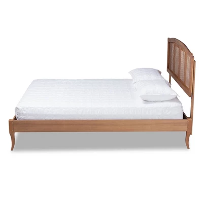 Marieke Wood Platform Bed Ash Walnut - Baxton Studio 1 Marieke Wood Platform Bed Ash Walnut - Baxton Studio