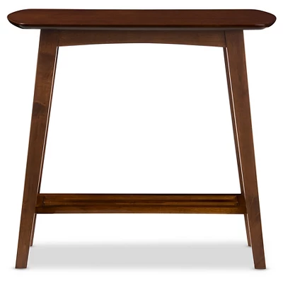 Sacramento Mid-century Modern Scandinavian Style Console Table - Dark Walnut - Baxton Studio 1 Sacramento Mid-century Modern Scandinavian Style Console Table - Dark Walnut - Baxton Studio