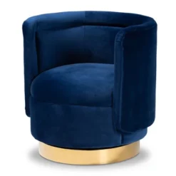 Saffi Velvet Upholstered Swivel Accent Chair - Baxton Studio 15 Saffi Velvet Upholstered Swivel Accent Chair - Baxton Studio -Baxton Studio GUEST 0fa179ef a130 432d b80d 9c4f65d81109