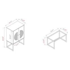 Ardon Bohemian Wood And Metal 2 Door Storage Cabinet With Rattan Light Brown/Black - Baxton Studio 18 Ardon Bohemian Wood And Metal 2 Door Storage Cabinet With Rattan Light Brown/Black - Baxton Studio -Baxton Studio GUEST 0ff02aee 50ed 4b70 8e4c ebfaa6e89af5