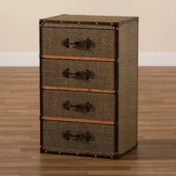 Owen Fabric Upholstered 4 Drawer Accent Storage Cabinet Brown - Baxton Studio 14 Owen Fabric Upholstered 4 Drawer Accent Storage Cabinet Brown - Baxton Studio -Baxton Studio GUEST 117e482d 8594 4cb3 b51a aca5d43497e8