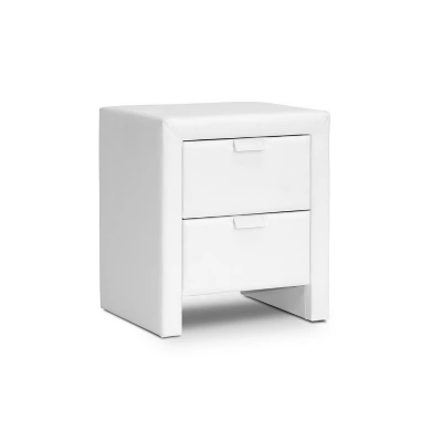 Frey Upholstered Modern Nightstand - Baxton Studio 8 Frey Upholstered Modern Nightstand - Baxton Studio - Image 8