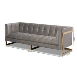 Ambra Velvet Sofa - Baxton Studio 19 Ambra Velvet Sofa - Baxton Studio -Baxton Studio GUEST 11eb148f 8fba 43e5 a68c b83310eba883