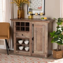 1 Door Albert Farmhouse Rustic Wood Dining Room Sideboard Buffet Oak Brown - Baxton Studio 13 1 Door Albert Farmhouse Rustic Wood Dining Room Sideboard Buffet Oak Brown - Baxton Studio -Baxton Studio GUEST 12bc3935 3b65 49c0 acc8 1470ef4b00b6