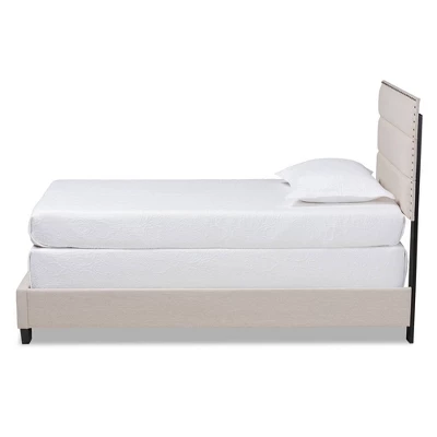 Ansa Upholstered Bed - Baxton Studio 1 Ansa Upholstered Bed - Baxton Studio