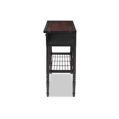 2 Drawer Jana Dining Room Server Brown - Baxton Studio 6 2 Drawer Jana Dining Room Server Brown - Baxton Studio - Image 6