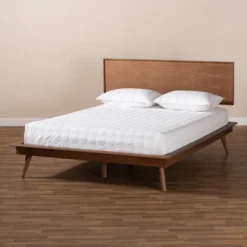 King Karine Finished Wood Platform Bed Brown - Baxton Studio 10 King Karine Finished Wood Platform Bed Brown - Baxton Studio -Baxton Studio GUEST 15ca3d02 d5fa 4fd7 90be a4dfa0feda29