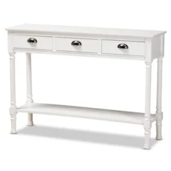 Garvey Wood 3 Drawer Entryway Console Table - Baxton Studio 19 Garvey Wood 3 Drawer Entryway Console Table - Baxton Studio -Baxton Studio GUEST 16453017 8815 4738 8e6e 7e408c34764c