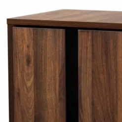 Raina Two-Tone Wood 2 Door Shoe Storage Cabinet Walnut Brown/Black - Baxton Studio 14 Raina Two-Tone Wood 2 Door Shoe Storage Cabinet Walnut Brown/Black - Baxton Studio -Baxton Studio GUEST 16589e02 d29c 4fdb 9f1b c5f281b9be7e
