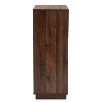 Mette Walnut Finished Wood Chest White - Baxton Studio 1 Mette Walnut Finished Wood Chest White - Baxton Studio