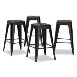4pc Horton Metal Stackable Counter Stool Set - Baxton Studio 14 4pc Horton Metal Stackable Counter Stool Set - Baxton Studio -Baxton Studio GUEST 1731db0e e666 440f a1e0 d8dc1d9fb29d