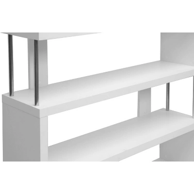 38.5" Barnes Three Shelf Modern Bookshelf White - Baxton Studio 1 38.5" Barnes Three Shelf Modern Bookshelf White - Baxton Studio
