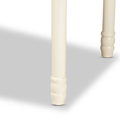 Mahler Wood 1 Drawer Console Table White - Baxton Studio 5 Mahler Wood 1 Drawer Console Table White - Baxton Studio - Image 5