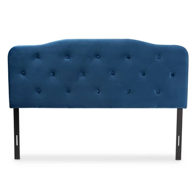 Gregory Velvet Fabric Upholstered Headboard - Baxton Studio 1 Gregory Velvet Fabric Upholstered Headboard - Baxton Studio