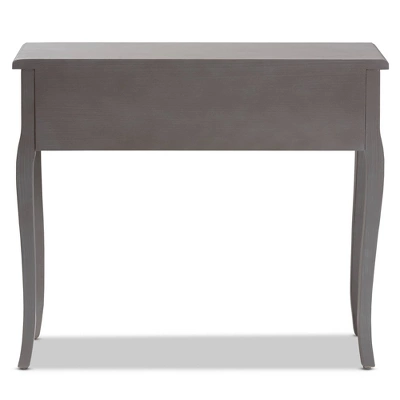 Capucine Finished Wood 2 Drawer Console Table Gray - Baxton Studio 6 Capucine Finished Wood 2 Drawer Console Table Gray - Baxton Studio - Image 6