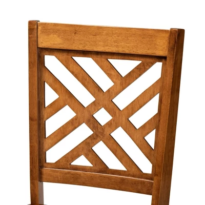 Caron Wood Dining Chair Set - Baxton Studio 3 Caron Wood Dining Chair Set - Baxton Studio - Image 3