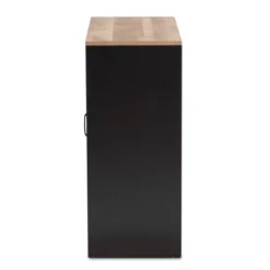 Connell Two-Tone Wood And Metal Sideboard Buffet Natural Brown/Black - Baxton Studio -Baxton Studio GUEST 1d1d4e12 3e44 41f4 a047 48b56b2d4de1