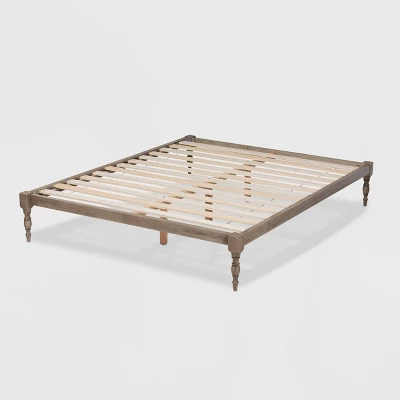 Iseline Wood Platform Bed Frame - Baxton Studio 2 Iseline Wood Platform Bed Frame - Baxton Studio - Image 2
