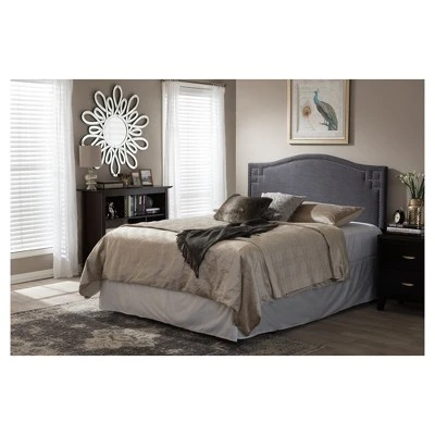 Aubrey Modern And Contemporary Fabric Upholstered Headboard - Baxton Studio 2 Aubrey Modern And Contemporary Fabric Upholstered Headboard - Baxton Studio - Image 2