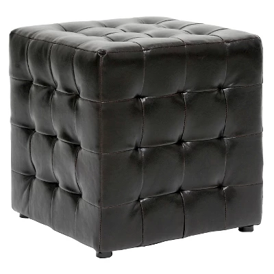 Set Of 2 Siskal Modern Cube Ottoman - Baxton Studio 1 Set Of 2 Siskal Modern Cube Ottoman - Baxton Studio