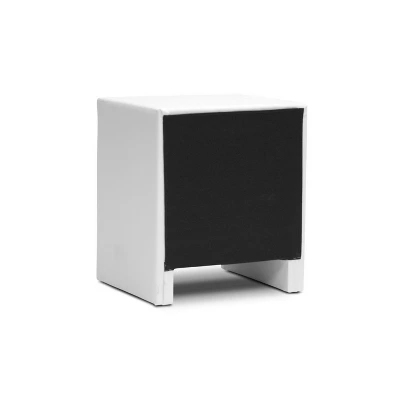 Frey Upholstered Modern Nightstand - Baxton Studio 3 Frey Upholstered Modern Nightstand - Baxton Studio - Image 3