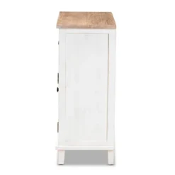 Glynn Wood 2 Door Storage Cabinet White/Brown - Baxton Studio 10 Glynn Wood 2 Door Storage Cabinet White/Brown - Baxton Studio -Baxton Studio GUEST 200c9f2e d0e0 4da0 ba02 21f26256d0be