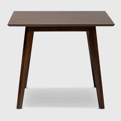 Pernille Square Wood Dining Table Walnut - Baxton Studio 1 Pernille Square Wood Dining Table Walnut - Baxton Studio