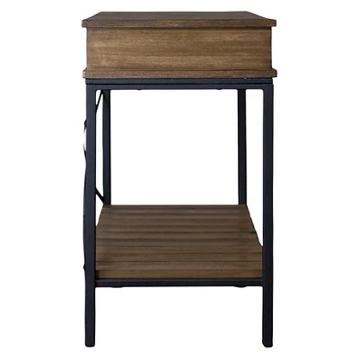 Newcastle Wood And Metal Console Table Criss-Cross - Baxton Studio 1 Newcastle Wood And Metal Console Table Criss-Cross - Baxton Studio