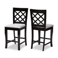 Set Of 2 Alora Upholstered Wood Counter Height Barstools - Baxton Studio 16 Set Of 2 Alora Upholstered Wood Counter Height Barstools - Baxton Studio -Baxton Studio GUEST 20e0693f 501d 49b5 b0e8 e7571d715c9f