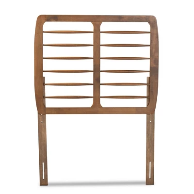 Carolyn Wood Headboard Walnut - Baxton Studio 1 Carolyn Wood Headboard Walnut - Baxton Studio
