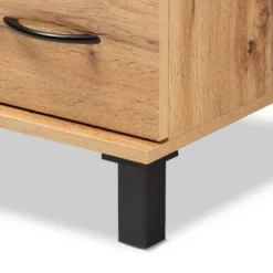 Maison Wood 5 Drawer Storage Chest Oak Brown - Baxton Studio -Baxton Studio GUEST 2160dddb 0a31 4c42 974c 7d712d28ded6